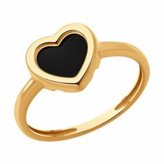 Кольцо SOKOLOV, красное золото, 585 проба, агат, размер 19