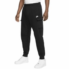 Брюки карго NIKE Sportswear Club, размер XXL, черный/белый