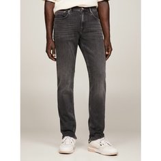 Джинсы зауженные TOMMY HILFIGER, размер 35/34, черный