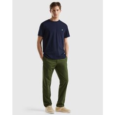 Брюки чинос UNITED COLORS OF BENETTON, размер 48, зеленый