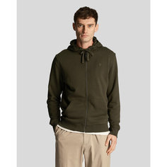 Толстовка Lyle & Scott Tonal Eagle Zip Through Hoodie, размер S, , Olive