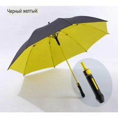 Зонт-трость , желтый/черный Нет бренда