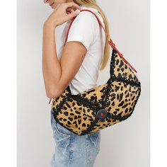 Сумка багет IMAKEBAGS, леопардовый