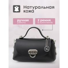 Сумка кросс-боди XG, фактура гладкая, черная