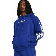 Толстовка спортивная Under Armour Rival Fleece Graphic HD, размер XS, , синий