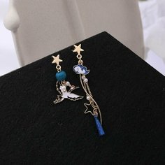 Серьги GAMEМЕРЧ, золотой, синий