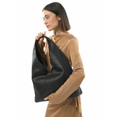 Сумка шоппер Franchesco Mariscotti, фактура зернистая, чёрный