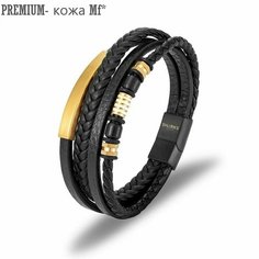 Плетеный браслет Sharks Jewelry, металл, 1 шт., размер 19 см, размер S, золотой