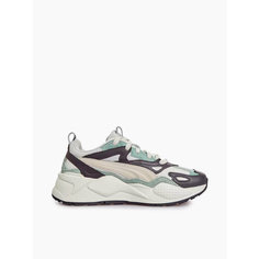 Кроссовки PUMA RS-X Efekt Lux, размер 40.5, бежевый/белый/зеленый