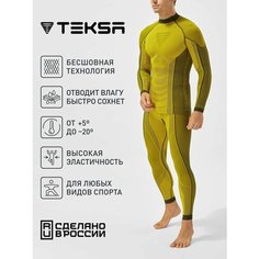 Комплект термобелья Teksa, размер 40;42, желтый/черный