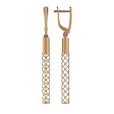 Серьги The Jeweller, красное золото, 585 проба, , золотистый