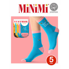 Носки MiNiMi Trend, комплект, 5 пар, размер 39-41, мультиколор