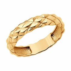 Кольцо Diamant, красное золото, 585 проба, размер 18.5