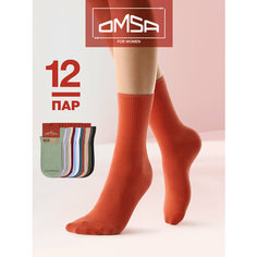 Носки Omsa, комплект, 12 пар, размер 39-41, multicolor
