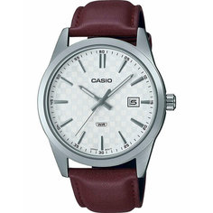 Наручные часы CASIO Collection, белый/серебряный/коричневый