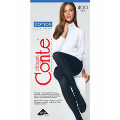 Колготки Conte elegant COTTON, 400 den, nero/черный