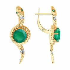 Серьги Diamant, красное золото, 585 проба