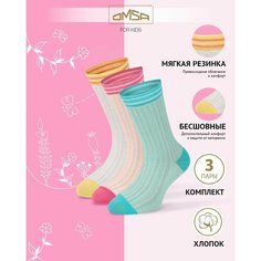 Носки OMSA KIDS 3 пары, размер 23/26, , мультиколор