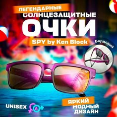 Солнцезащитные очки Spy, бордовый