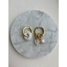 Серьги, металл, белый Love And Soul Jewelry