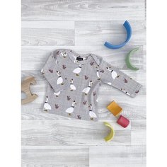 Футболка Mjolk, размер 62, бордовый, серый, белый