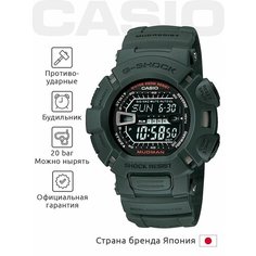 Наручные часы CASIO G-Shock, черный/зеленый
