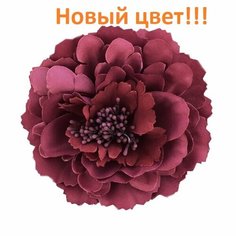 Брошь, 1 шт., бордо Нет бренда