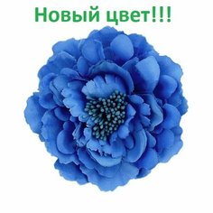 Брошь, 1 шт., синий Нет бренда