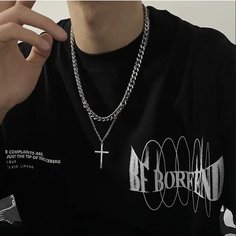 Колье LERO, длина 47 см, серебряный
