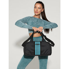 Сумка спортивная Capline, 12 л, 20х20х37 см, ручная кладь, голубой, черный