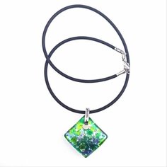 Колье arte di murano, муранское стекло, зеленый, голубой