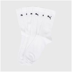 Носки PUMA, комплект, 3 пары, размер XL, белый