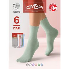 Носки Omsa, комплект, 6 пар, размер 39-41, мультиколор