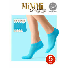 Носки MiNiMi, комплект, 5 пар, размер 39-41, turchese