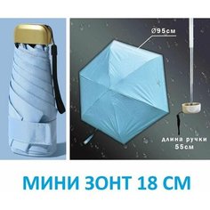 Мини-зонт , голубой Berd