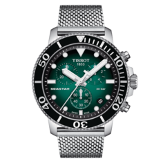 Наручные часы TISSOT, серебристый/черный/зеленый