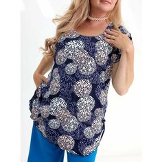 Туника Peri Stils, размер 64, розовый, фиолетовый, белый