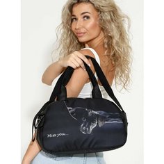 Сумка спортивная Capline, 10 л, 36х22х36 см, ручная кладь, черные
