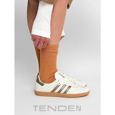 Носки TENDEN, комплект, 2 пары, размер one size, бежевый