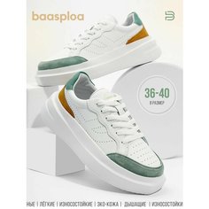Кроссовки BAASPLOA, размер 39, бело-зеленый
