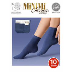Носки MiNiMi, комплект, 10 пар, размер 35-38 (23-25), джинс
