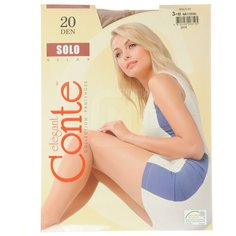 Колготки Conte elegant Solo, 20 den, размер 3, natural
