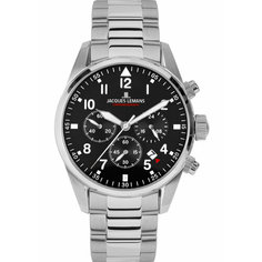 Наручные часы JACQUES LEMANS Sport, серебристый