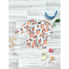 Футболка Mjolk, размер 56, бежевый, зеленый, оранжевый, черный