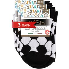 Носки OMSA KIDS 3 пары, размер 27/30, , мультиколор