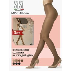 Колготки Sisi Miss, 40 den, 3 шт., размер 3, naturelle