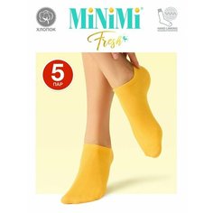 Носки MiNiMi, комплект, 5 пар, 5 уп., размер 39-41, Желтый