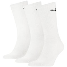 Носки PUMA SPORT CREW LIGHTWEIGHT 3P, комплект, 3 пары, размер 43-46, white