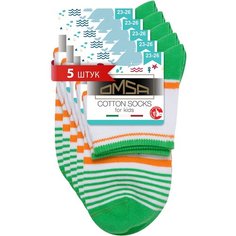 Носки Omsa 5 пар, размер 31/34, , зеленый