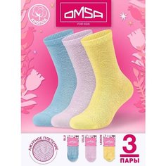 Носки Omsa 3 пары, размер 31/34, , мультиколор